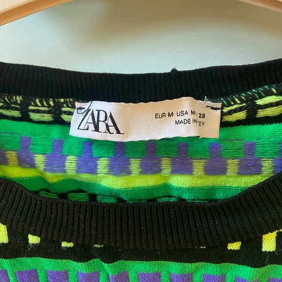 Zara multicolored neon shirt - Picture 9 of 9